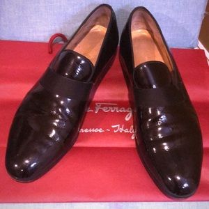 Men’s Salvatore Ferragamo Tuxedo shoes.